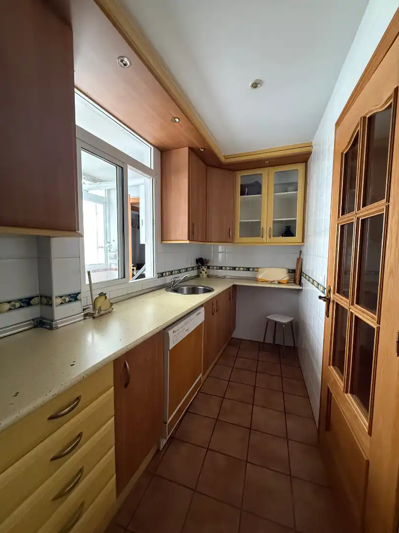 Kitchen of Flat for sale in Plasencia  with Air Conditioner, Heating and Furnished