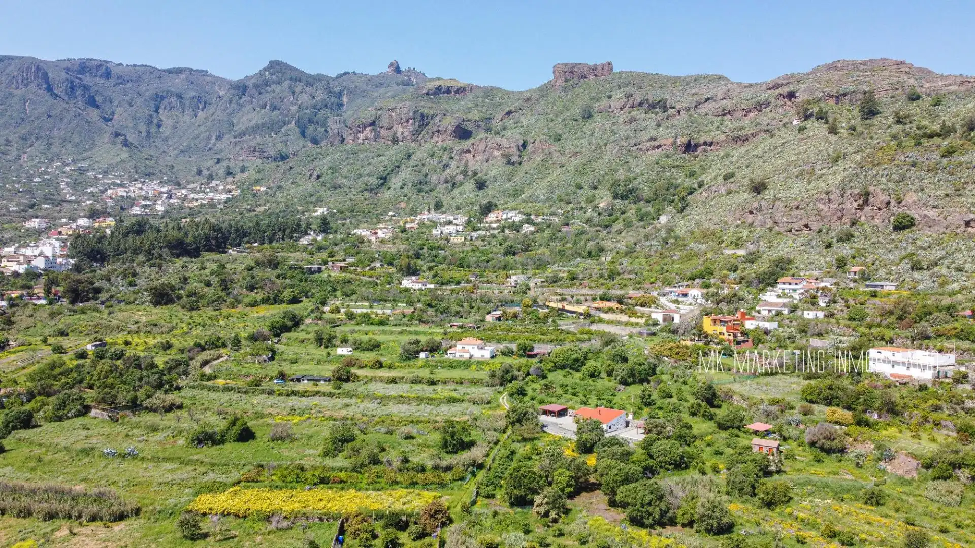 Vista exterior de Finca rústica en venda en Valsequillo de Gran Canaria amb Aire condicionat, Terrassa i Piscina