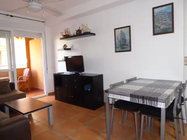 Wohnzimmer von Wohnung zur Miete in Torrox mit Terrasse, Abstellraum und Möbliert