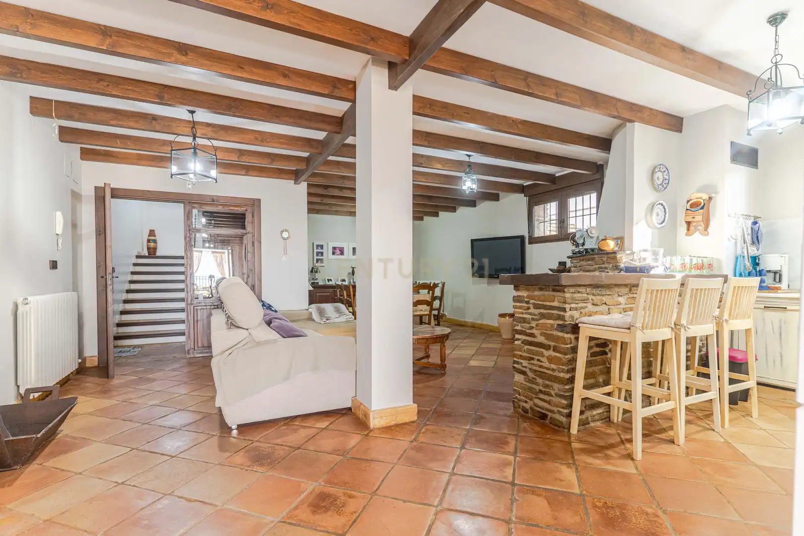 Sala de estar de Casa o chalet en venta en La Zubia con Aire acondicionado, Jardín privado y Trastero