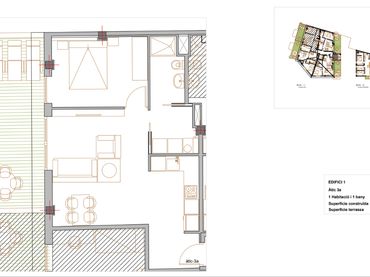 Ático de obra nueva con balcón en venta en Avinguda Catalunya 87