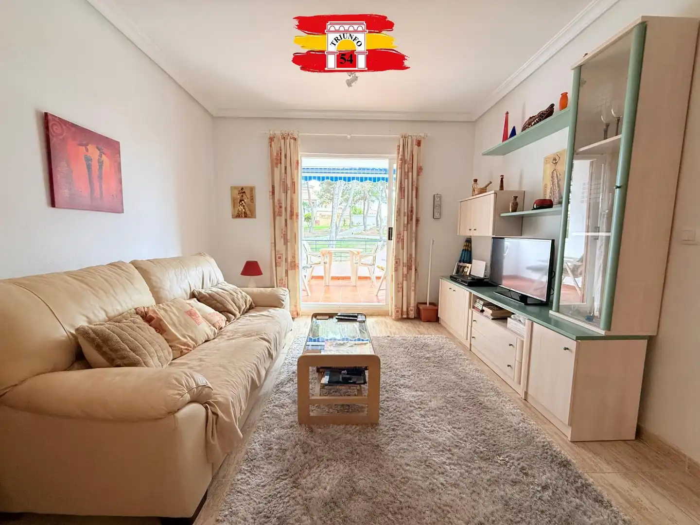 Sala de estar de Piso en venta en Pilar de la Horadada con Jardín privado, Trastero y Amueblado