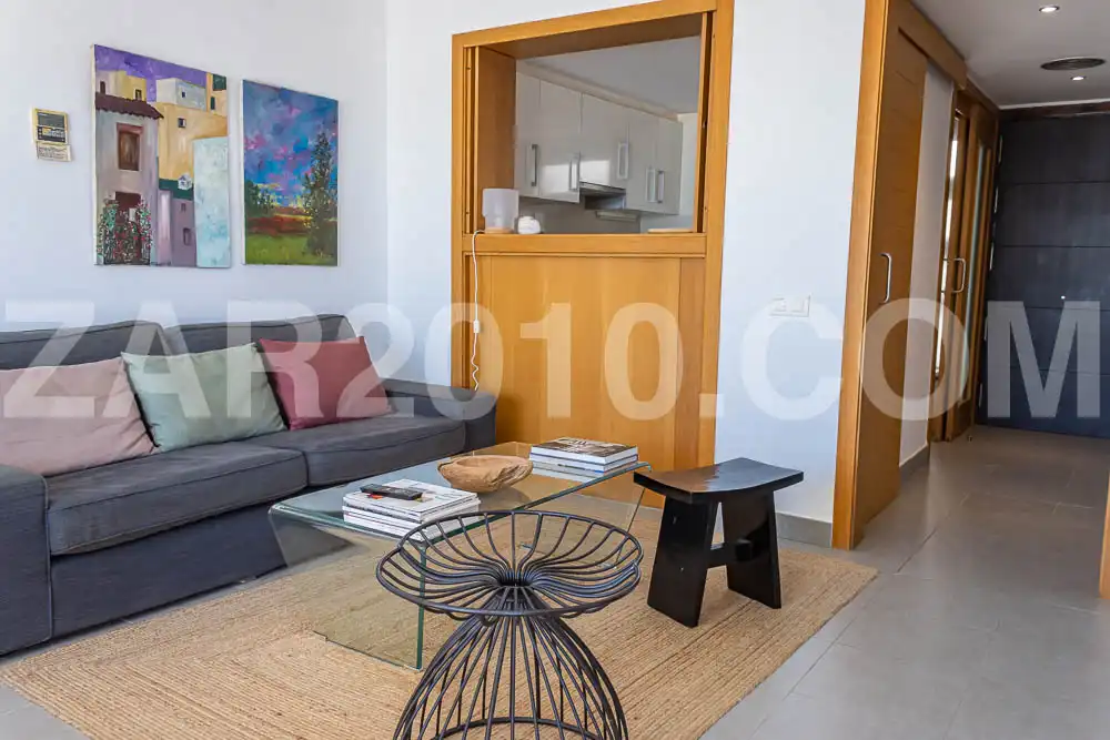 Sala d'estar de Apartament en venda en Mojácar amb Aire condicionat, Terrassa i Traster