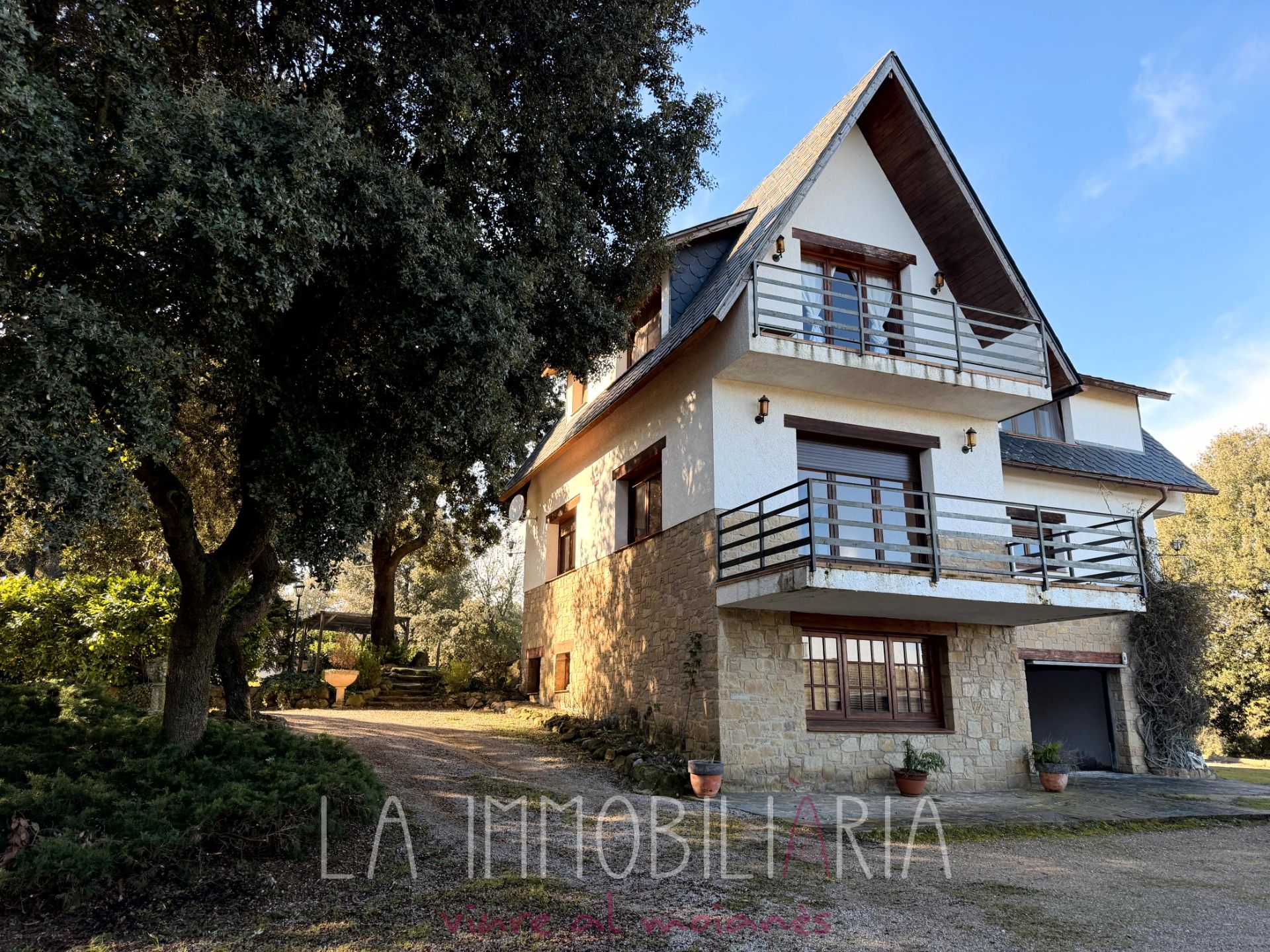 Exterior view of House or chalet for sale in Sant Quirze Safaja  with Heating and Swimming Pool
