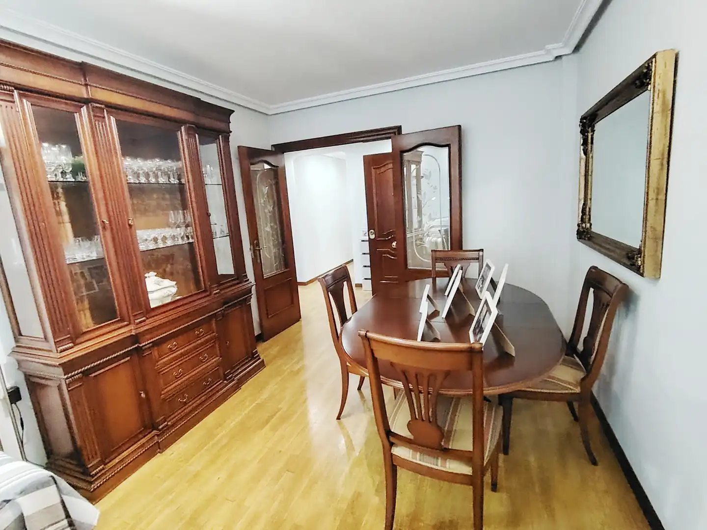 Dining room of Flat for sale in Gijón   with Heating, Parquet flooring and Terrace
