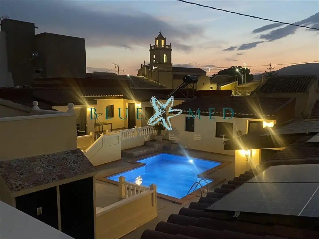 Piscina de Casa o chalet en venta en Fuente Álamo de Murcia con Aire acondicionado, Calefacción y Terraza