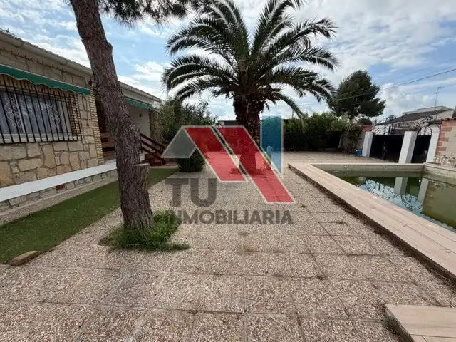 Jardí de Casa o xalet en venda en Villamiel de Toledo amb Aire condicionat, Terrassa i Piscina