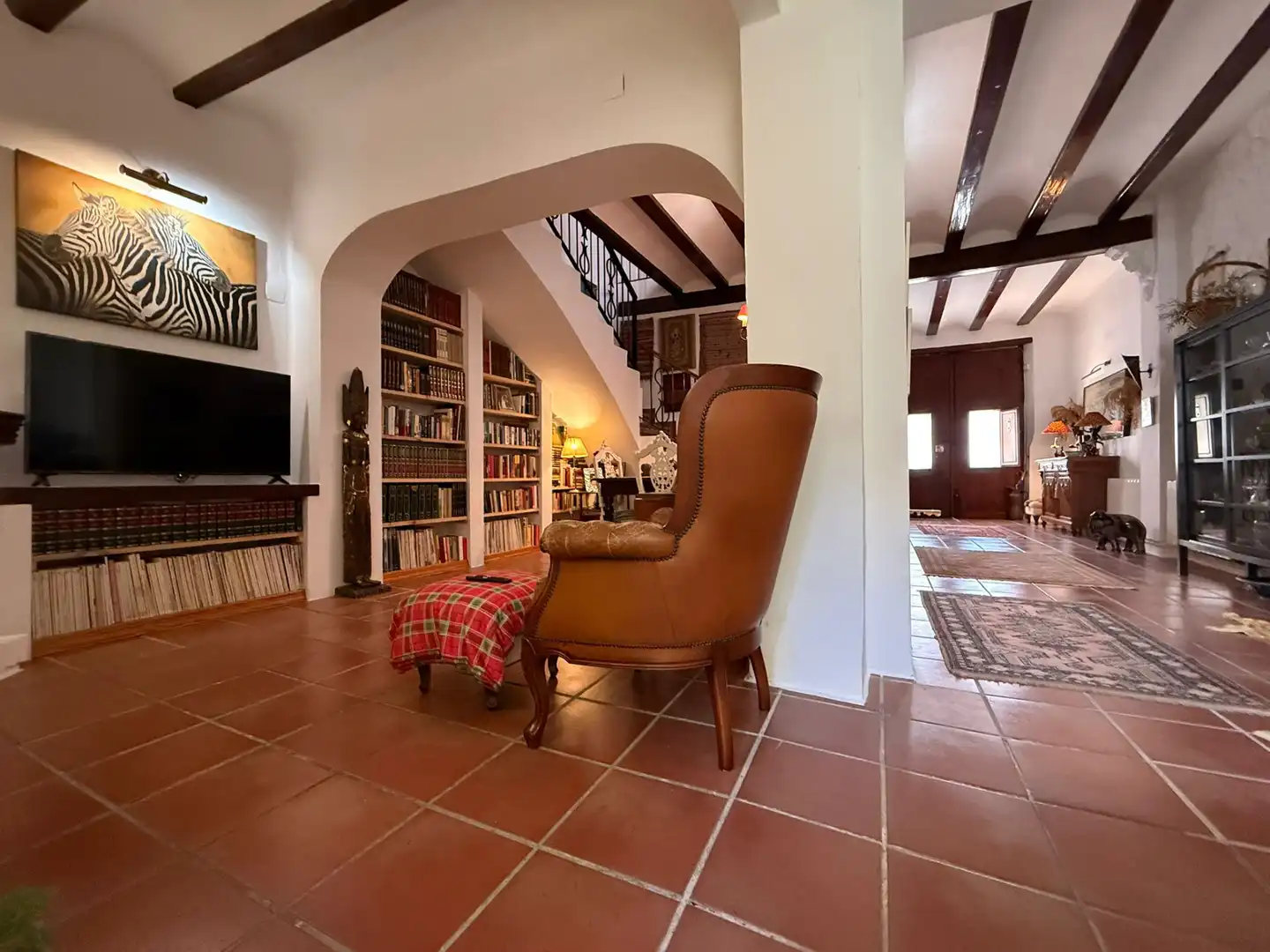 Living room of Houses for sale in La Pobla de Vallbona  with Air Conditioner, Heating and Private garden
