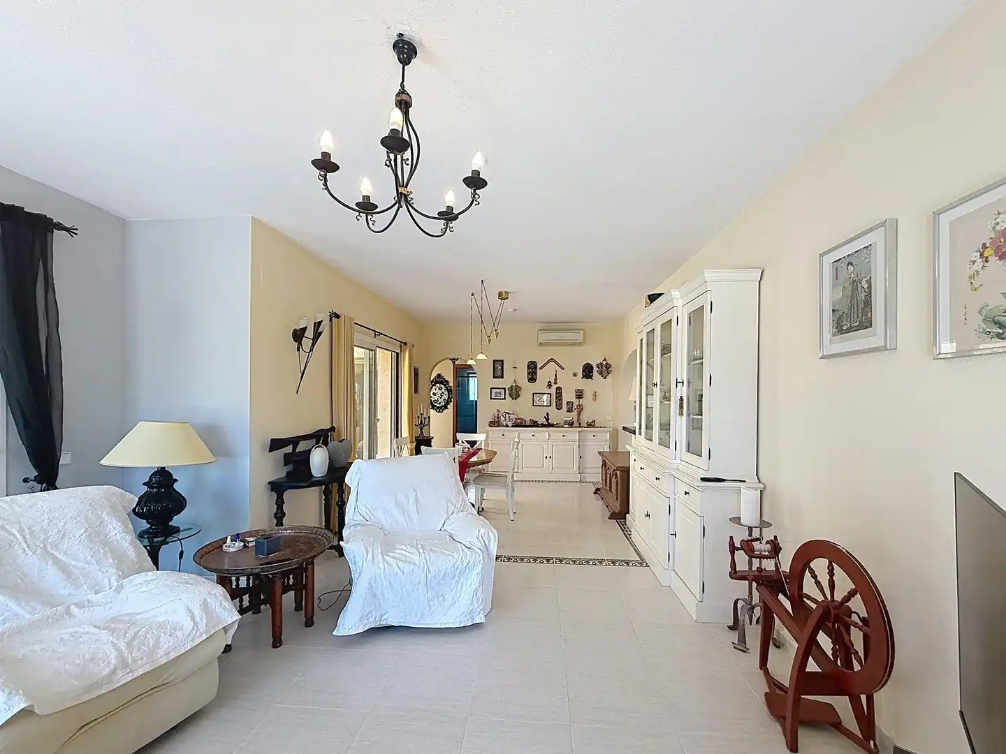 Sala de estar de Casa o chalet en venta en Benitachell / El Poble Nou de Benitatxell con Aire acondicionado, Calefacción y Jardín privado