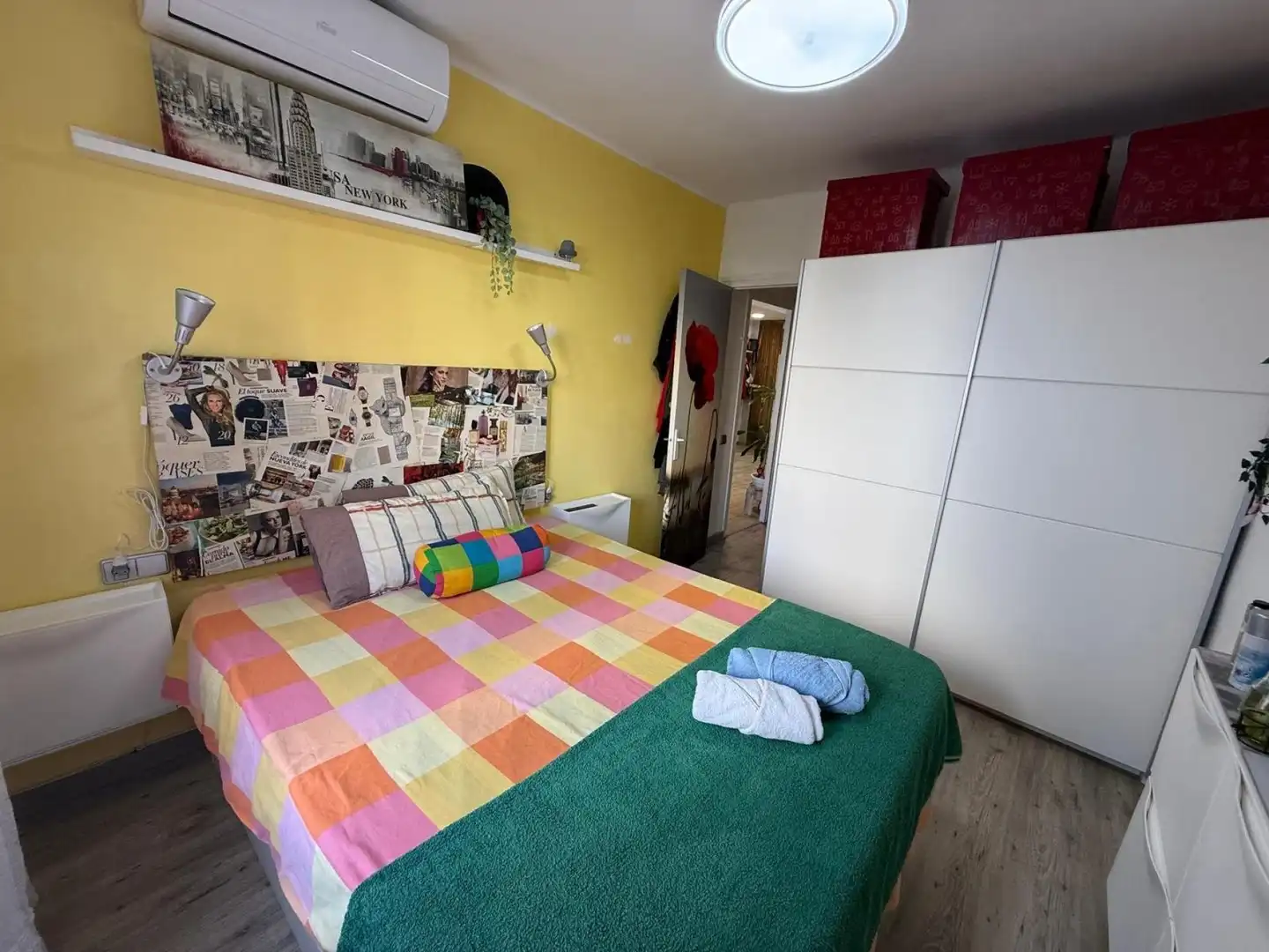 Schlafzimmer von Wohnung zum Verkauf in Pineda de Mar mit Klimaanlage, Heizung und Möbliert