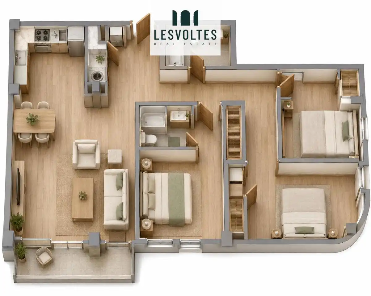 Bedroom of Flat for sale in Palafrugell  with Air Conditioner, Parquet flooring and Balcony