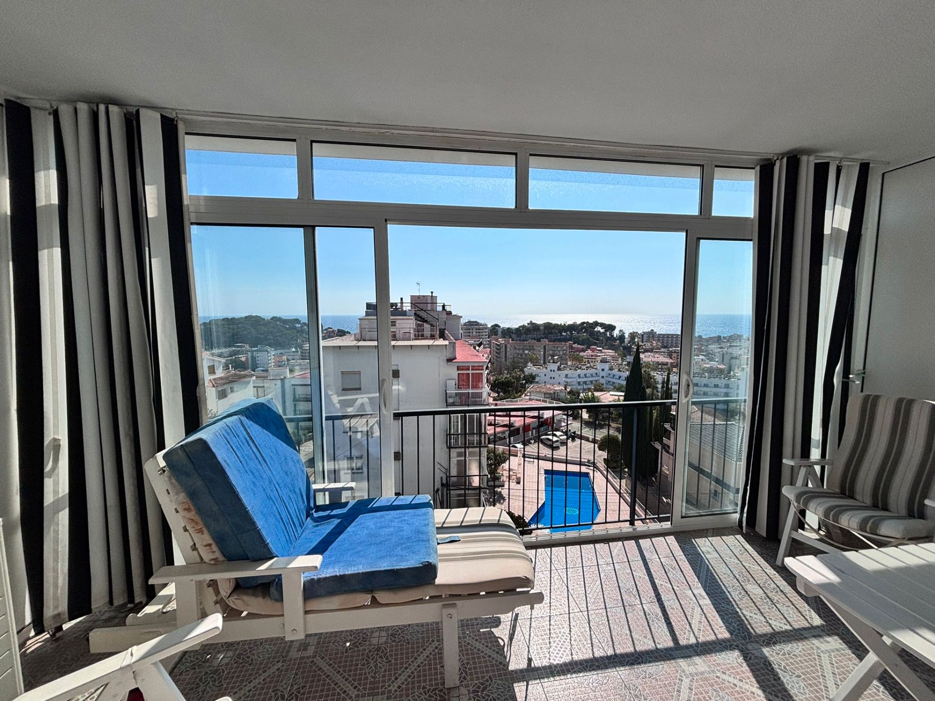 Balcony of Flat to rent in Lloret de Mar  with Air Conditioner, Heating and Parquet flooring