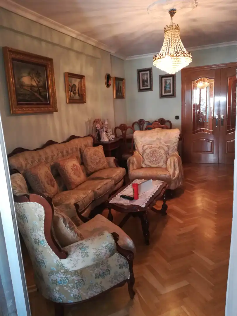 Living room of Flat for sale in Móstoles  with Heating, Parquet flooring and Terrace