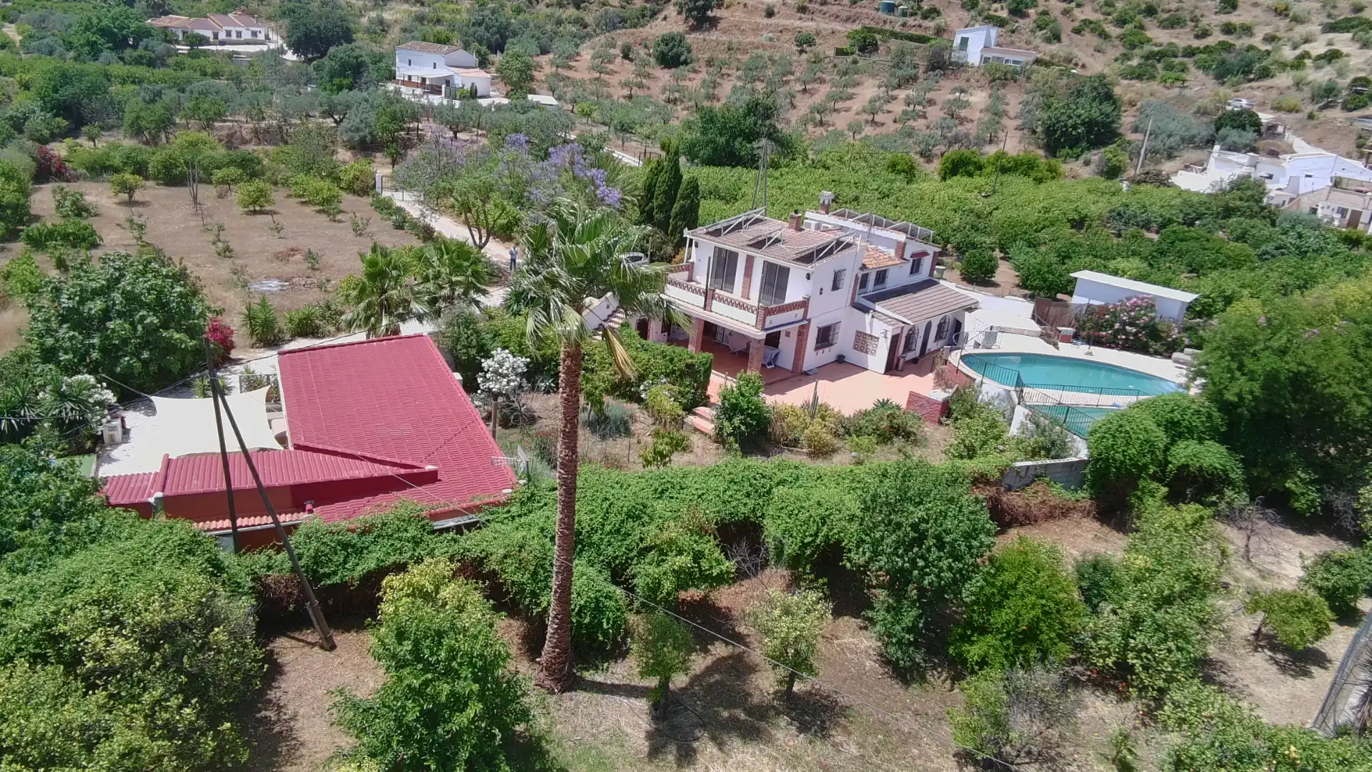 Vista exterior de Finca rústica en venda en Álora amb Aire condicionat, Calefacció i Jardí privat