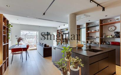 Living room of Attic for sale in  Barcelona Capital  with Air Conditioner, Heating and Terrace