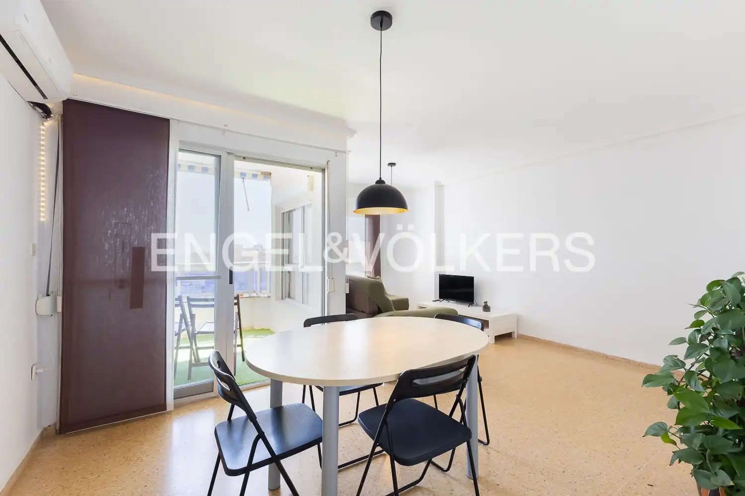 Esszimmer von Wohnung zum Verkauf in Valencia mit Klimaanlage, Heizung und Balkon