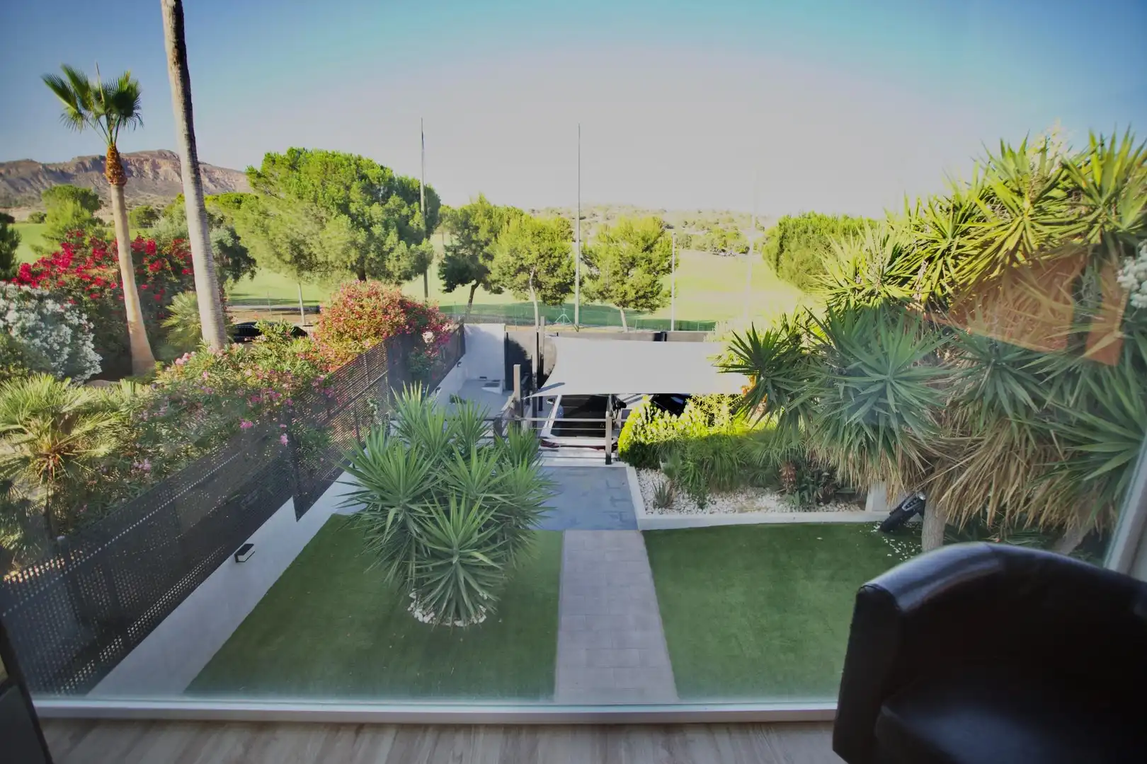 Terrace of Detached homes for sale in Monforte del Cid  with Air Conditioner, Private garden and Parquet flooring