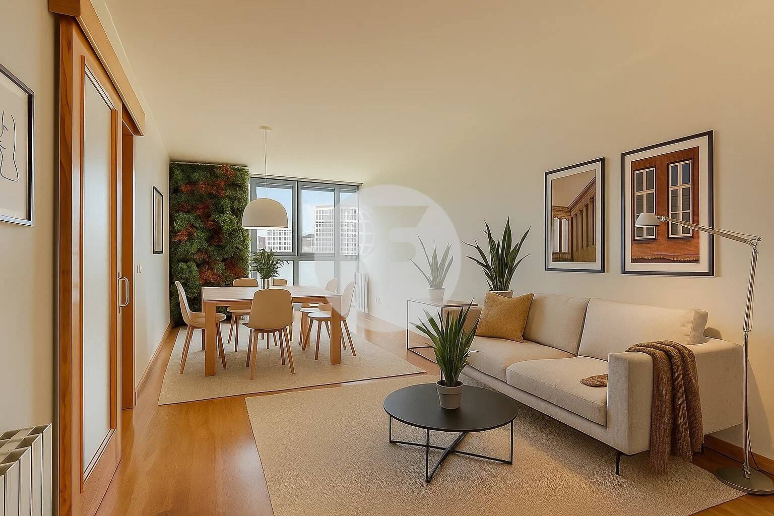 Sala d'estar de Pis en venda en  Barcelona Capital amb Calefacció i Piscina