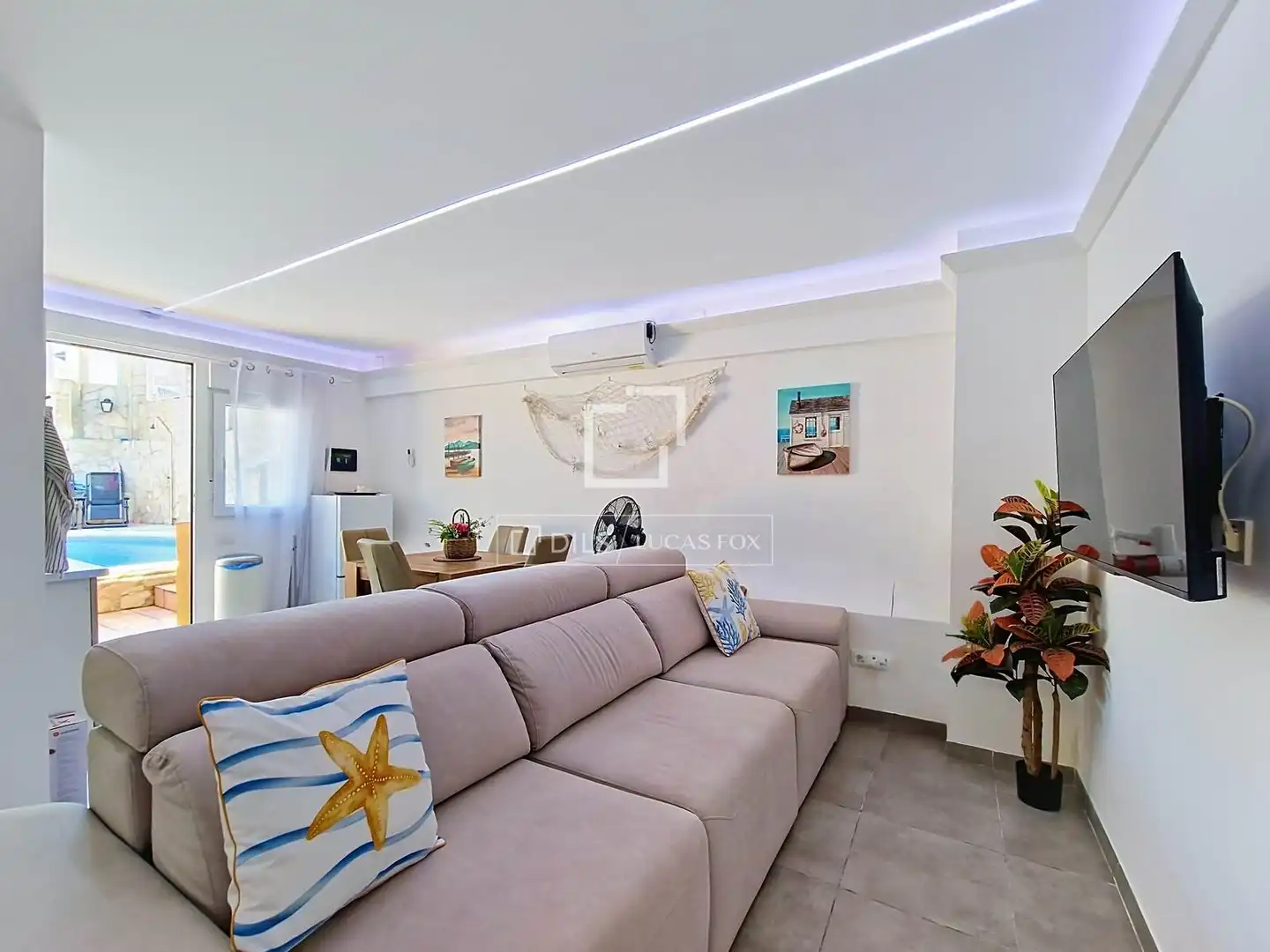Sala de estar de Casa o chalet en venta en Calafell con Aire acondicionado, Calefacción y Terraza