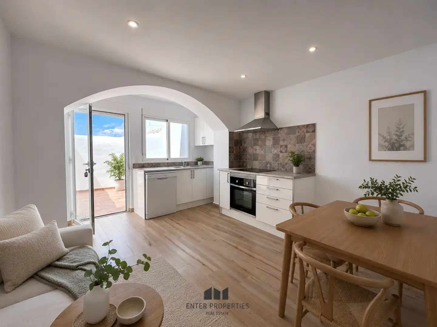 Cocina de Finca rústica en venta en Benitachell / El Poble Nou de Benitatxell con Aire acondicionado y Calefacción