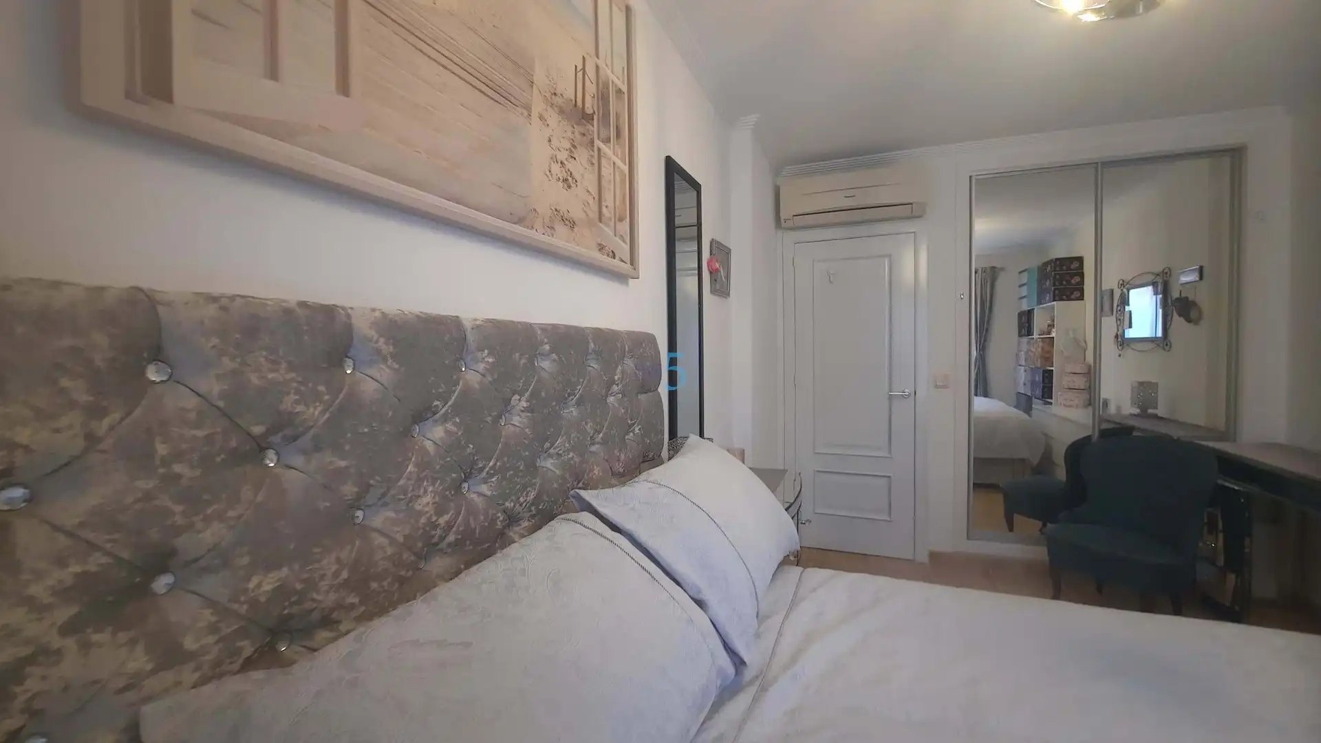 Schlafzimmer von Einfamilien-Reihenhaus zum Verkauf in Torre-Pacheco mit Klimaanlage, Heizung und Terrasse