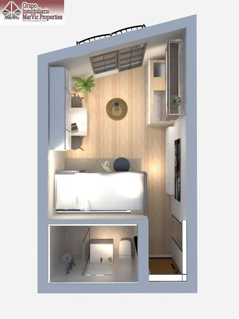 Habitación de Apartamento en venta en Villajoyosa / La Vila Joiosa con Aire acondicionado, Terraza y Amueblado