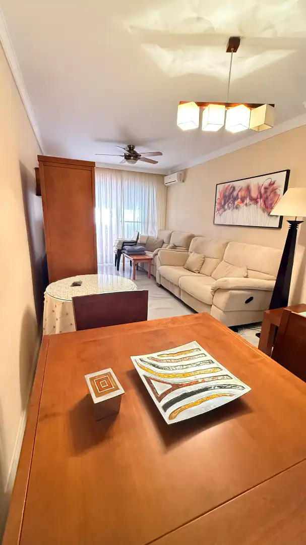 Sala de estar de Piso en venta en Marbella con Terraza, Amueblado y Horno
