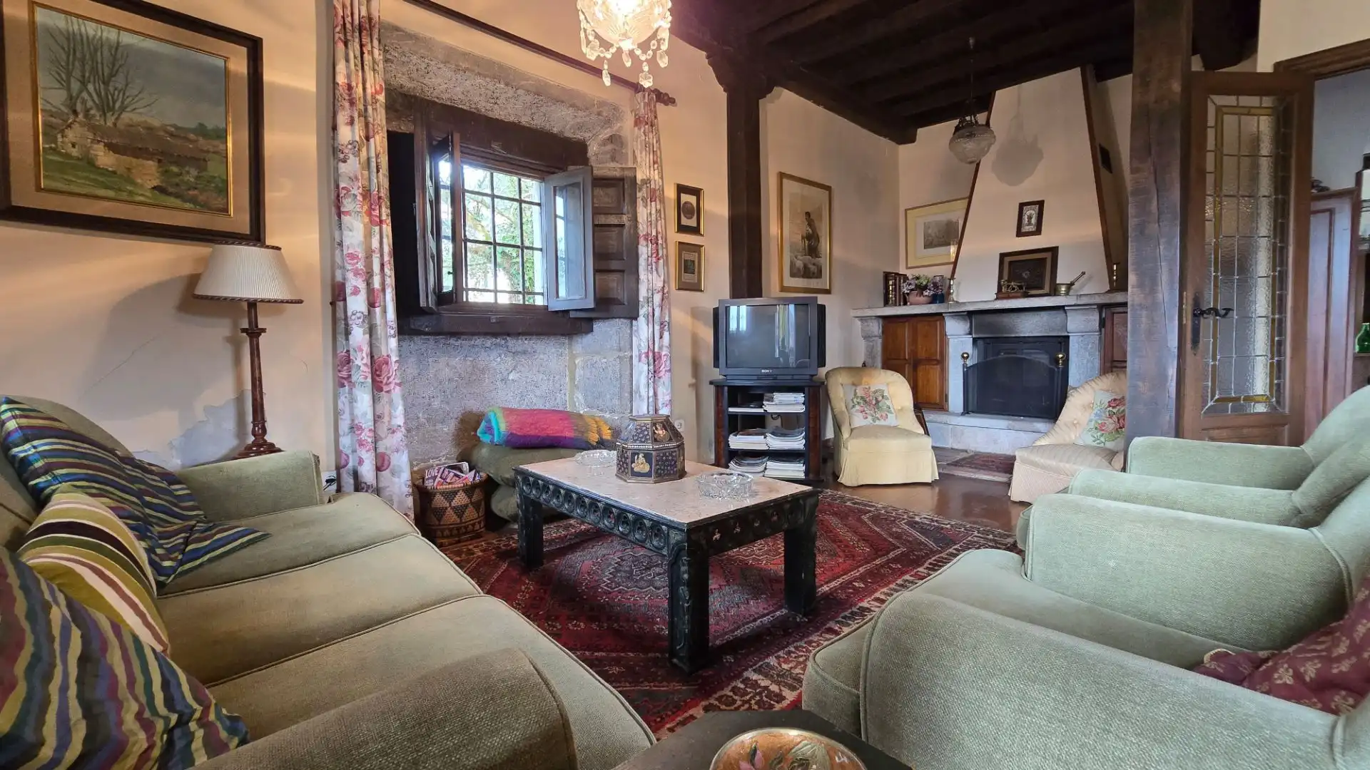 Living room of Houses for sale in Llanes  with Heating, Private garden and Terrace