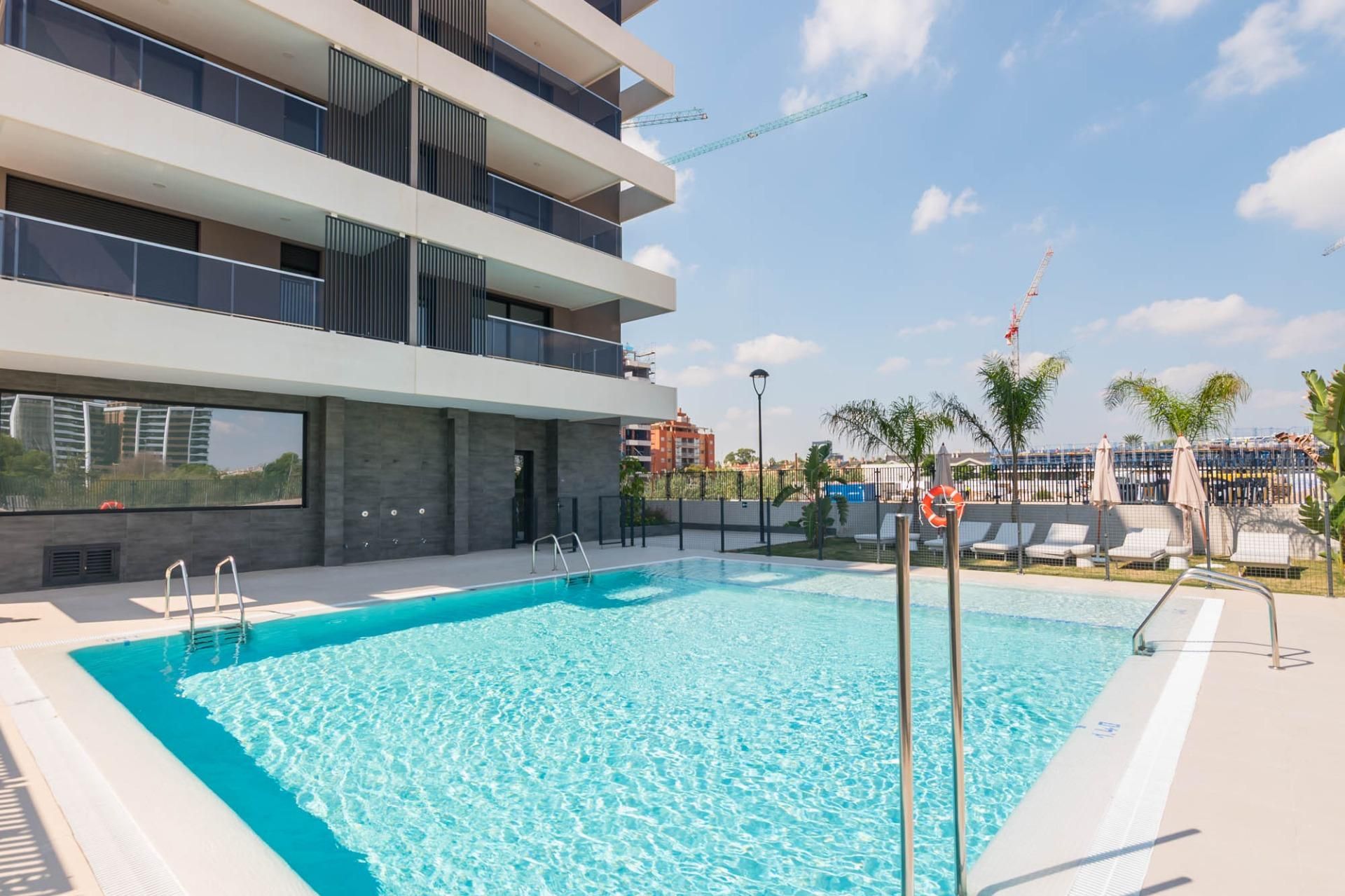 Swimming pool of Flat for sale in  Murcia Capital  with Air Conditioner, Heating and Private garden