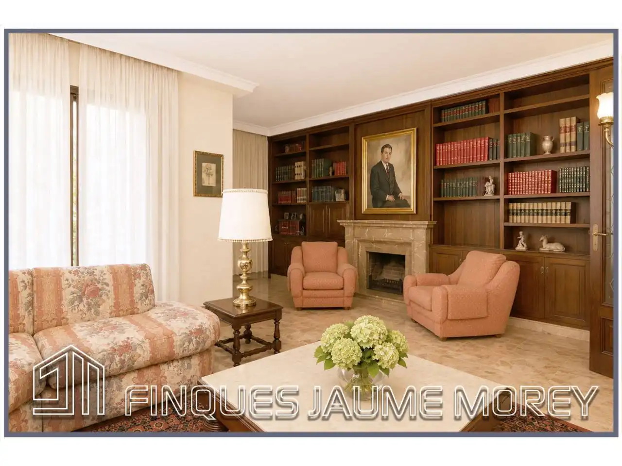 Sala de estar de Piso en venta en Lloseta con Terraza, Trastero y Amueblado