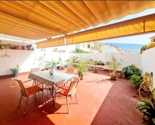 Terrasse von Einfamilien-Reihenhaus miete in La Orotava mit Privatgarten, Möbliert und Ofen