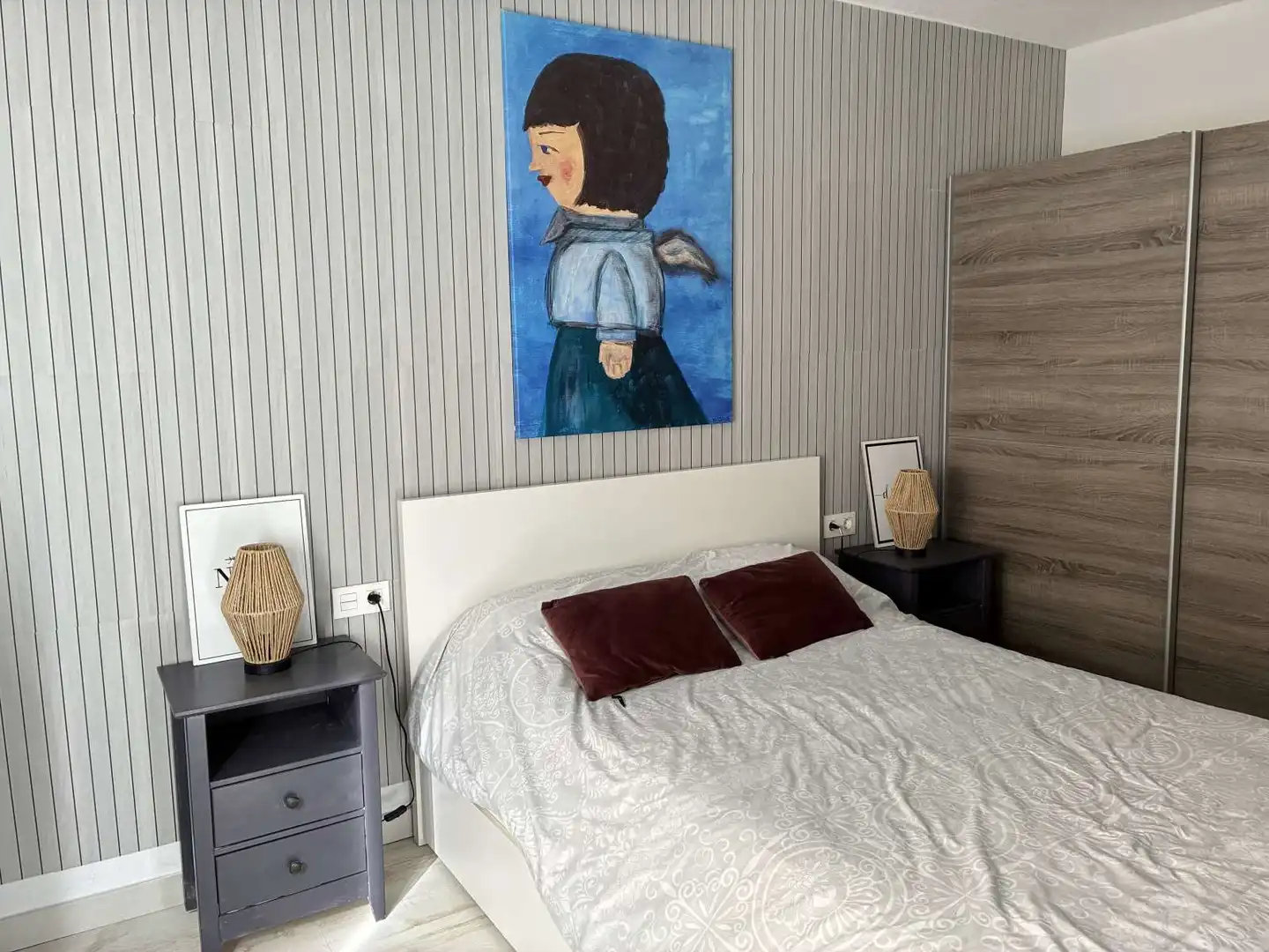 Dormitori de Apartament per a compartir en Granada amb Aire condicionat, Terrassa i Moblat