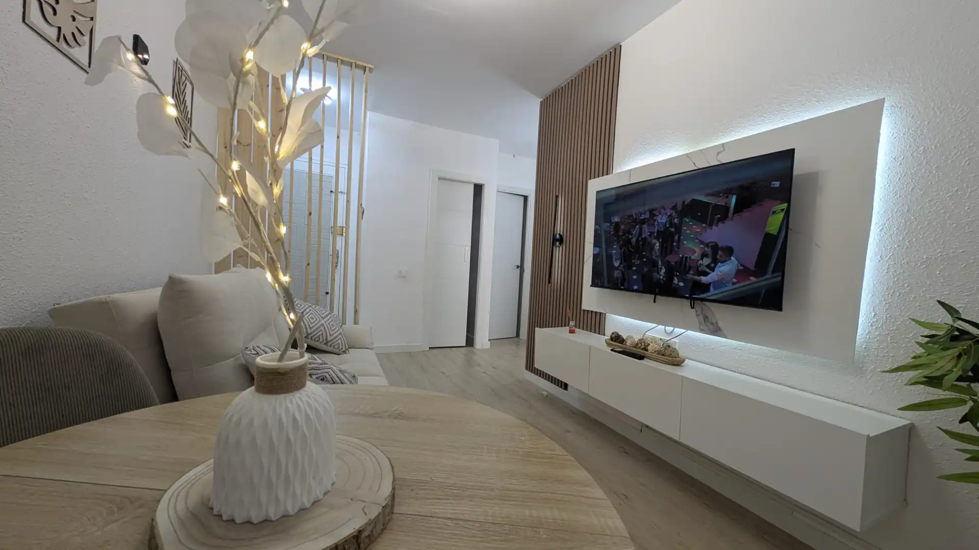 Sala de estar de Piso en venta en Barcelona con Aire acondicionado, Parquet y Amueblado
