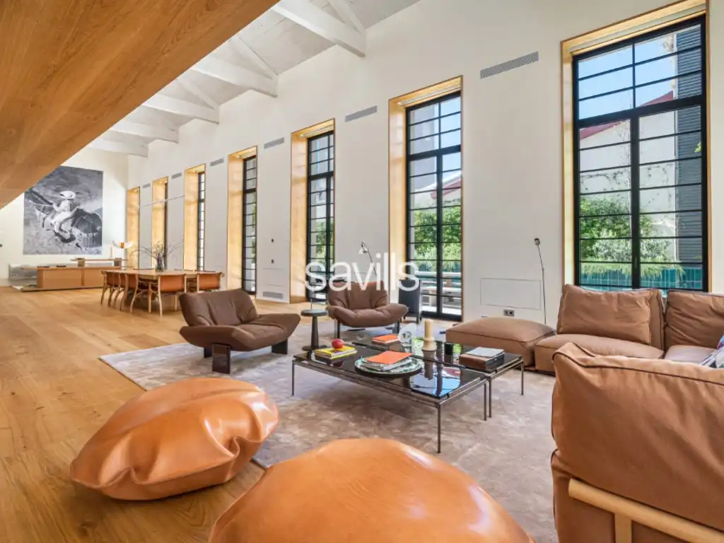 Sala d'estar de Casa o xalet en venda en Barcelona amb Aire condicionat i Terrassa