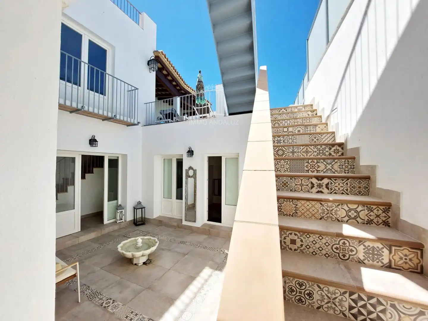 Terrasse von Einfamilien-Reihenhaus zum Verkauf in Medina Sidonia mit Klimaanlage und Heizung
