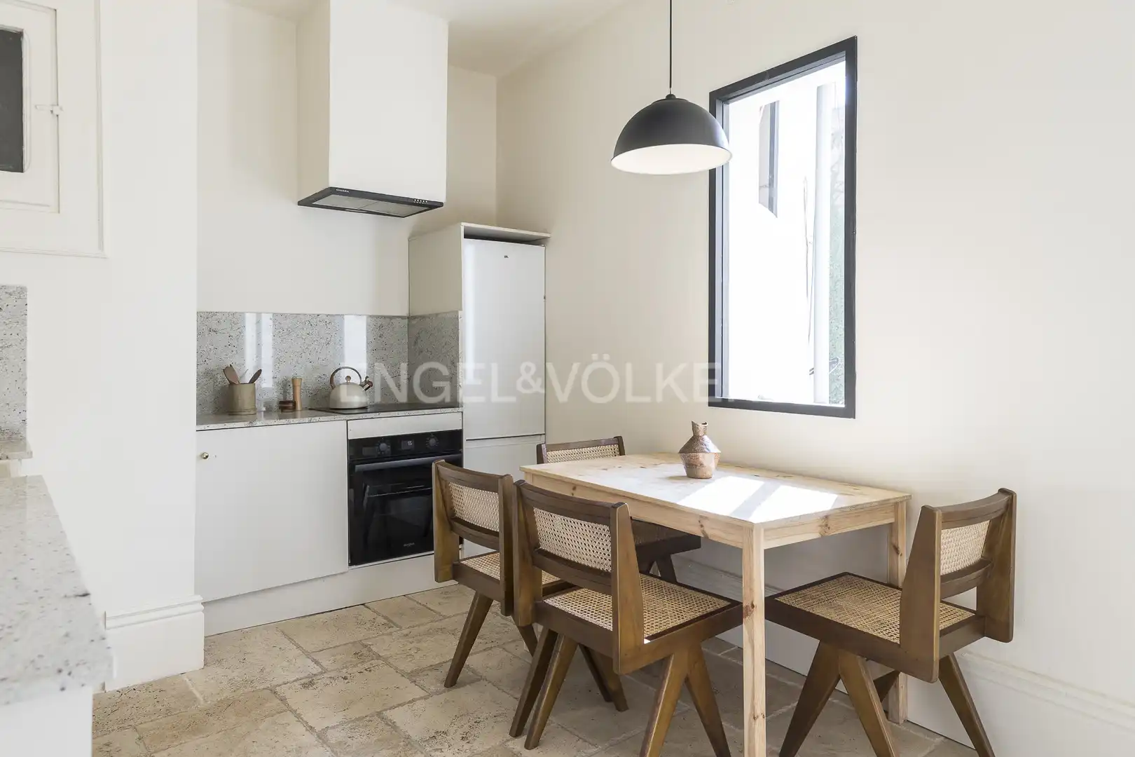 Küche von Wohnung zur Miete in Barcelona mit Klimaanlage, Heizung und Balkon