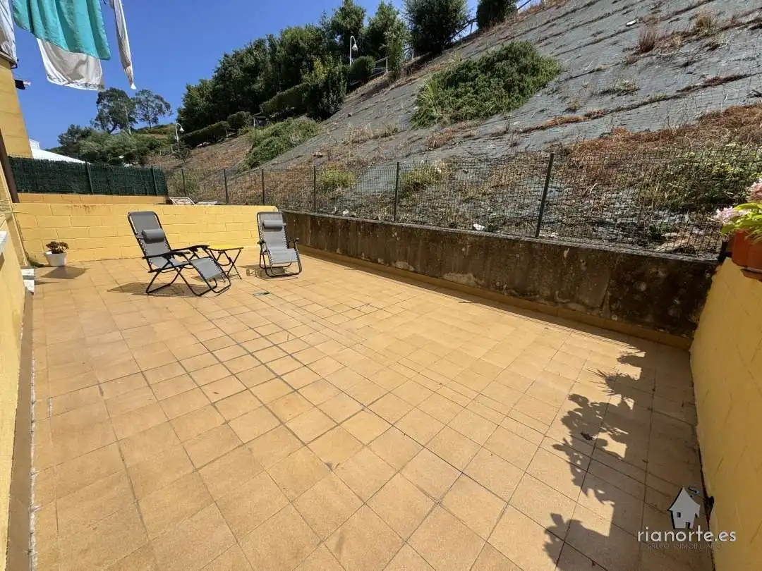 Terrace of Flat for sale in Ribadesella  with Heating, Terrace and Furnished