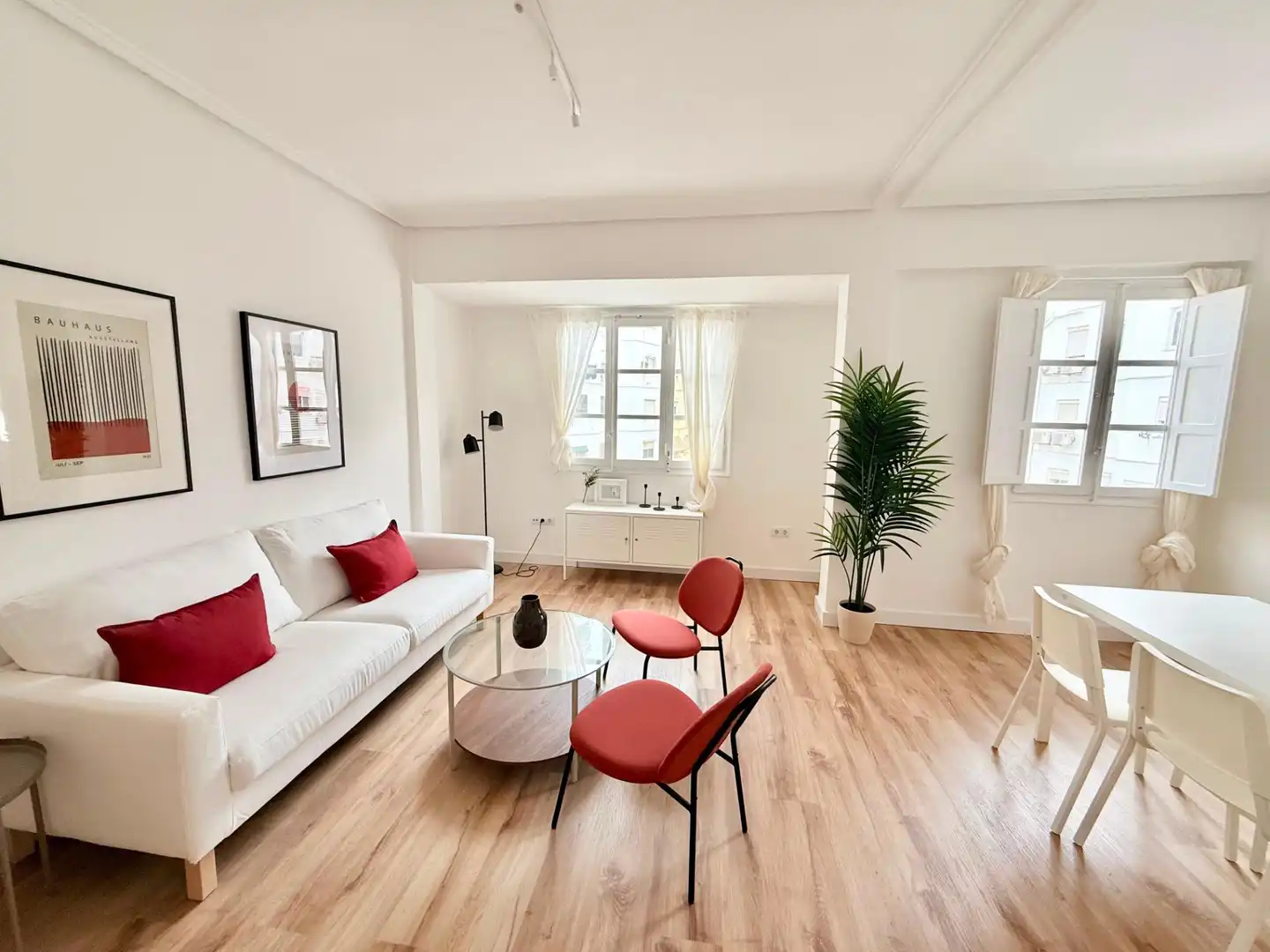 Sala de estar de Piso de alquiler en Valencia con Calefacción, Parquet y Amueblado