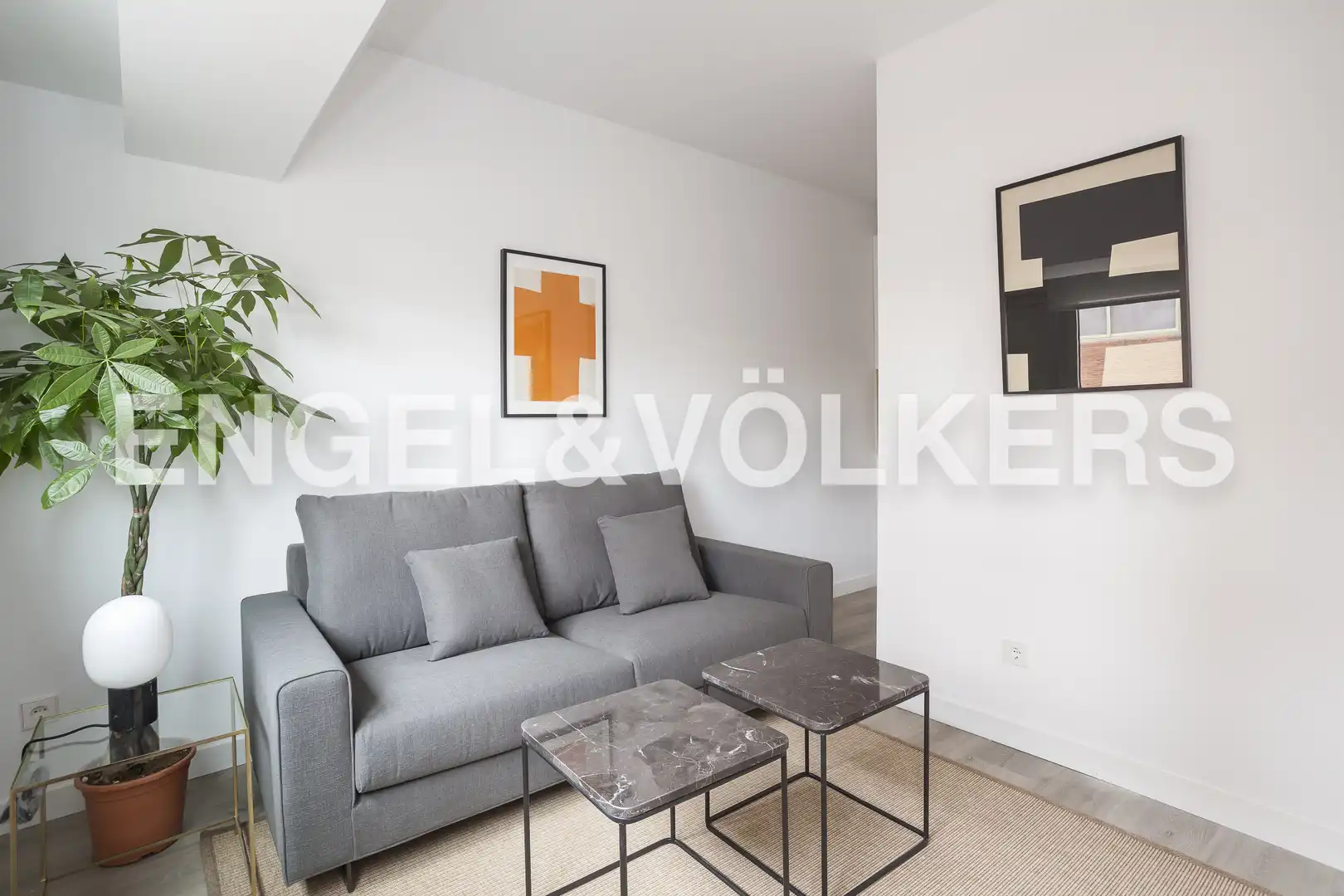 Sala de estar de Piso de alquiler en Madrid con Aire acondicionado, Calefacción y Amueblado