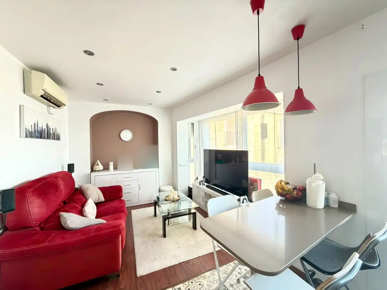 Sala de estar de Piso en venta en Mataró con Aire acondicionado