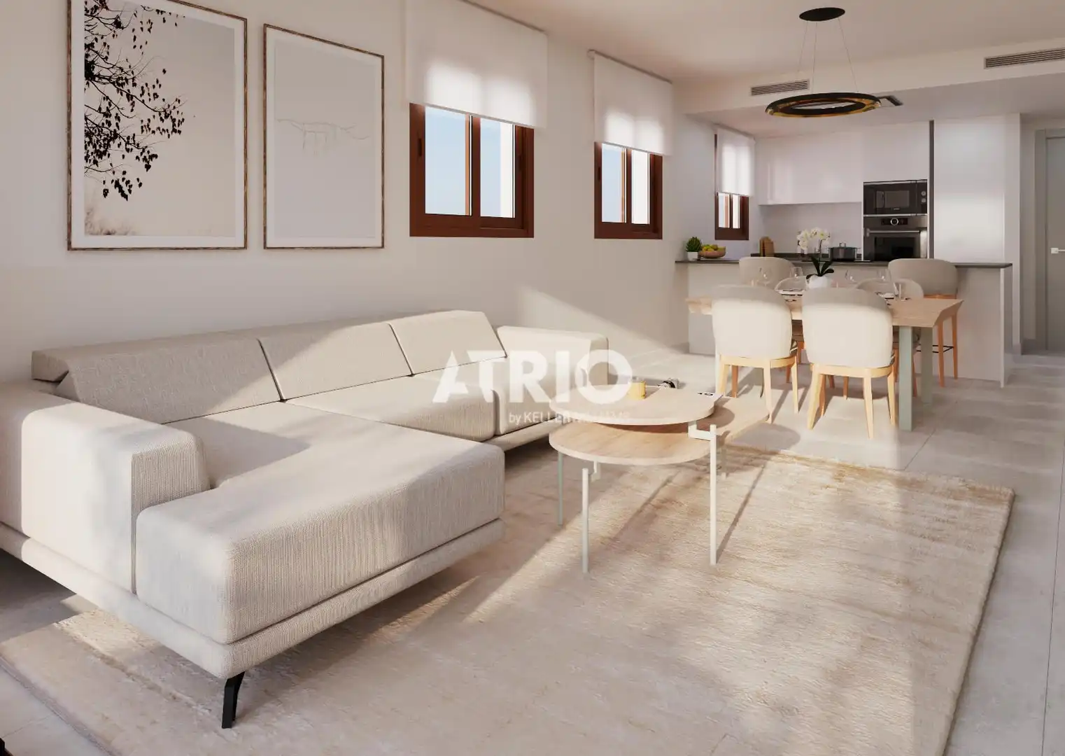 Wohnzimmer von Wohnung zum Verkauf in Capdepera mit Klimaanlage, Privatgarten und Terrasse