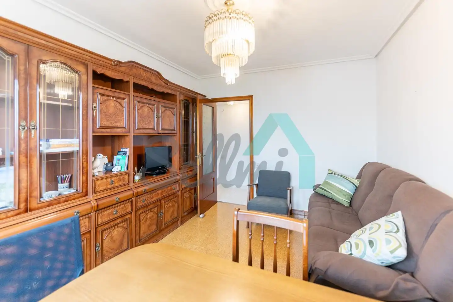 Wohnzimmer von Wohnung zur Miete in Oviedo  mit Heizung, Parkett und Terrasse