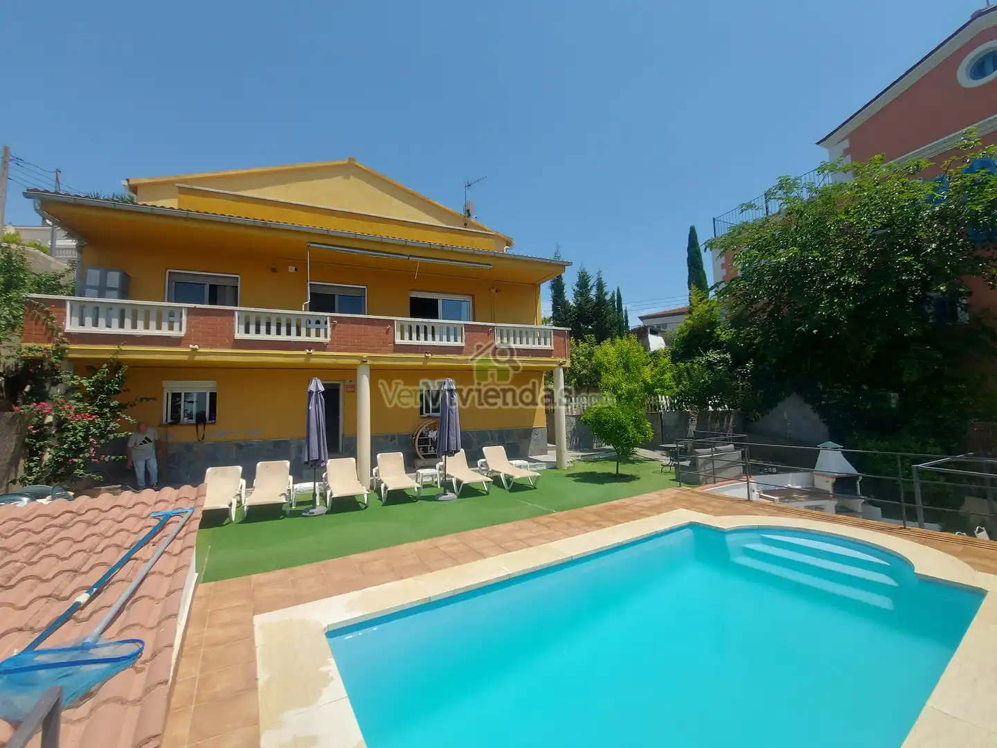 Vista exterior de Casa o xalet en venda en Olivella amb Calefacció, Jardí privat i Parquet