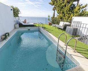 Swimming pool of Single-family semi-detached for sale in Málaga Capital  with Air Conditioner, Terrace and Swimming Pool