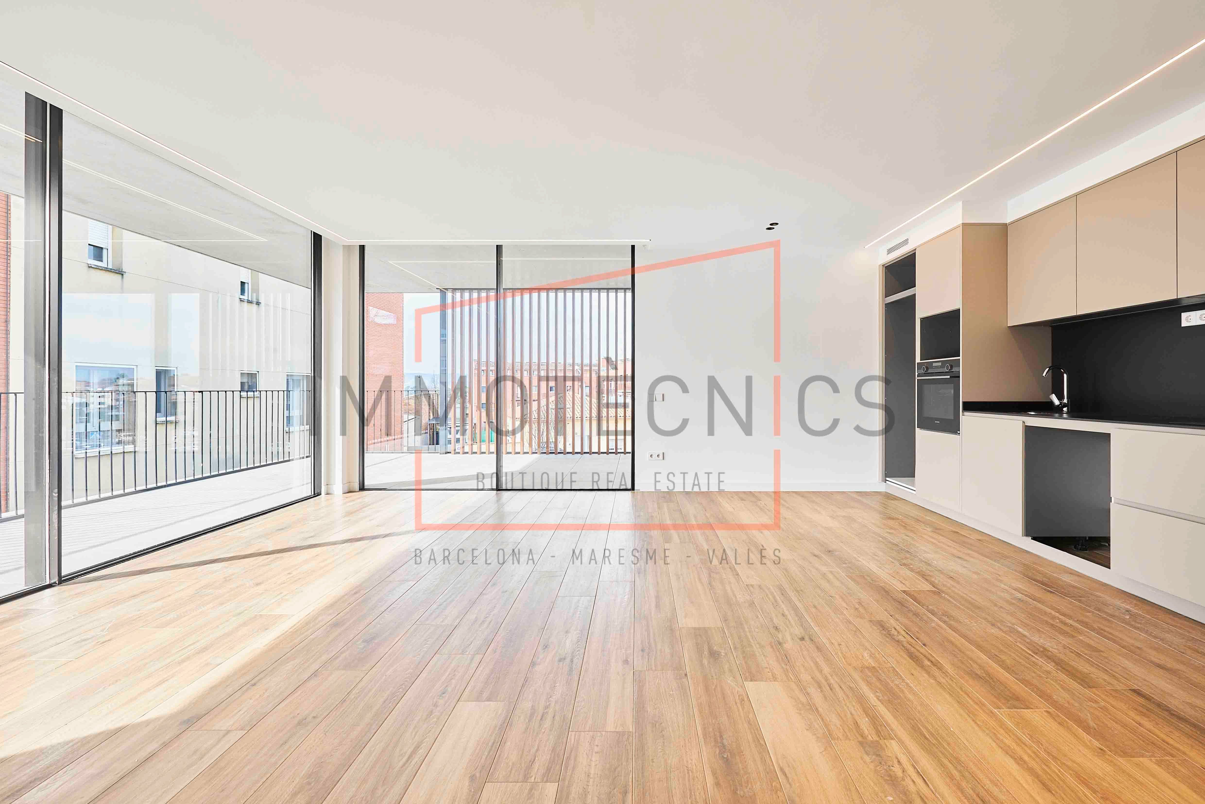 Sala d'estar de Pis en venda en Taradell amb Calefacció, Terrassa i Forn