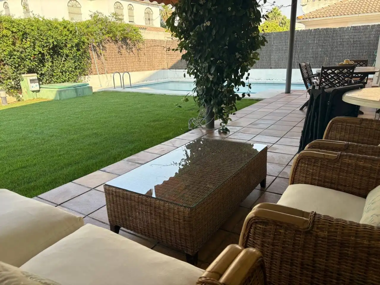 Terrassa de Casa o xalet en venda en Jerez de la Frontera amb Aire condicionat, Jardí privat i Terrassa