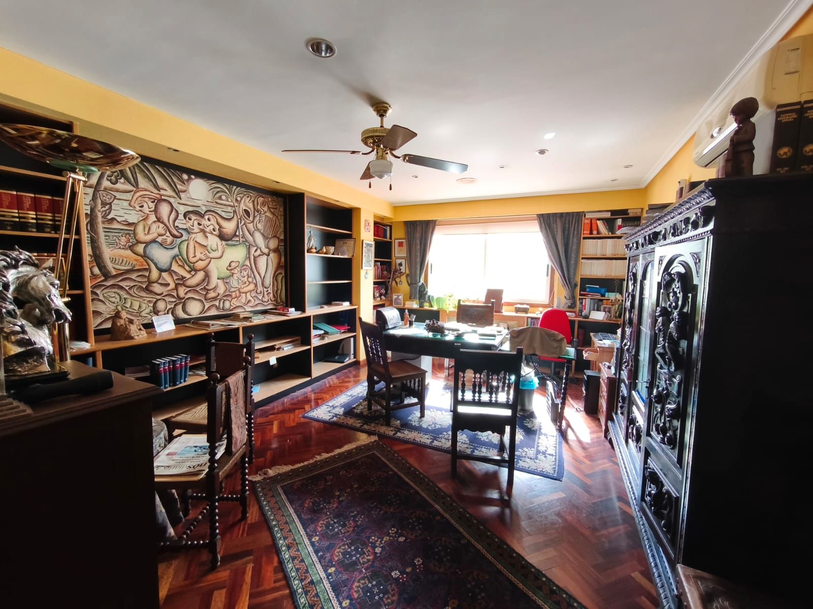Dining room of Flat for sale in Ourense Capital   with Heating, Parquet flooring and Terrace