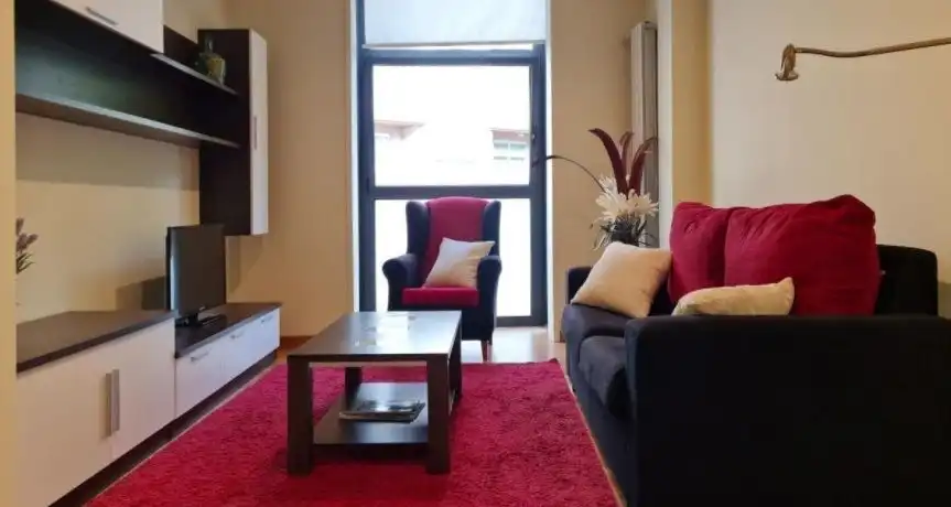 Living room of Flat for rent in Ourense Capital   with Heating, Furnished and Balcony