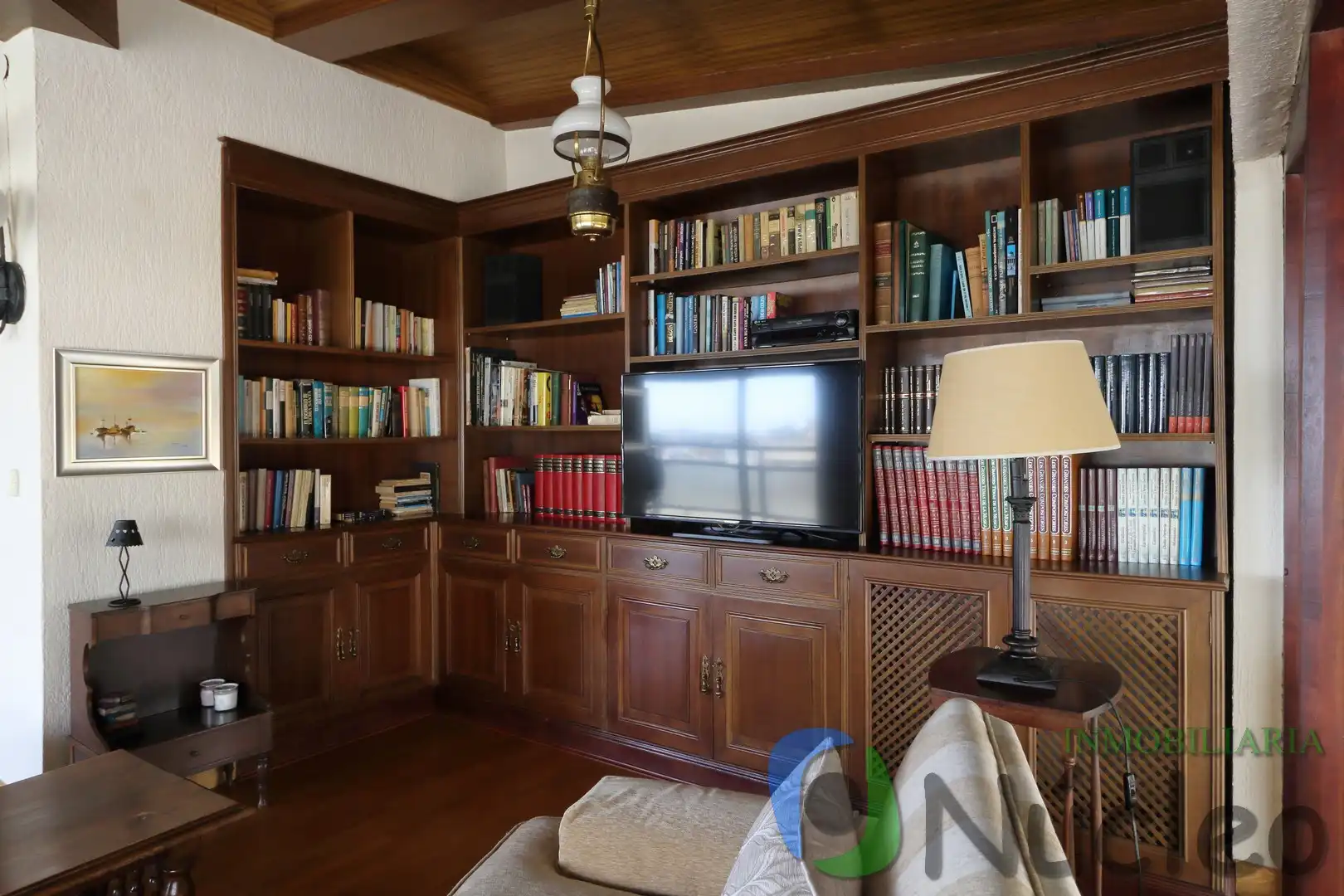 Wohnzimmer von Dachboden zur Miete in Badajoz mit Klimaanlage, Heizung und Parkett