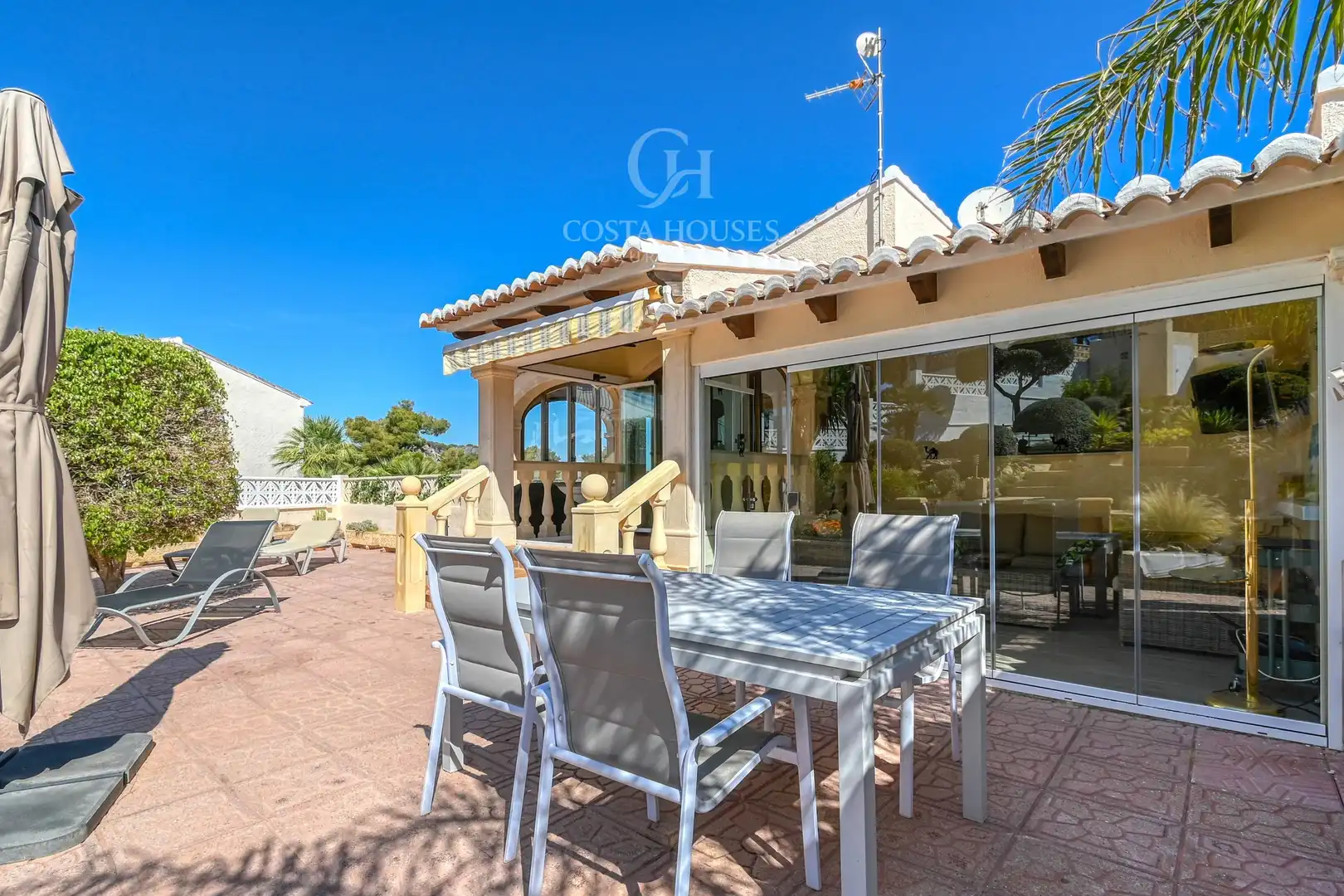 Terrassa de Casa o xalet en venda en Jávea / Xàbia amb Calefacció, Jardí privat i Terrassa